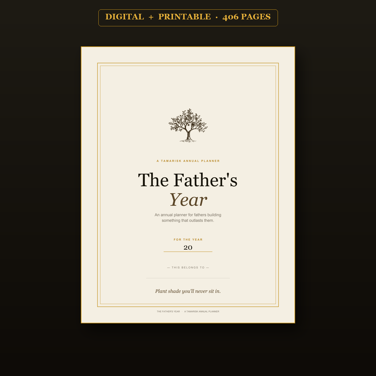 The Father's Year — annual planner